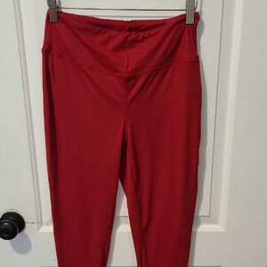 NWOT Zenana Red Yoga Pants Leggings